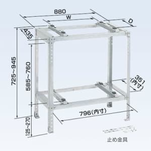 オーケー器材 K-KKS15G 壁面置台 エアコン室外機架台 【取寄商品