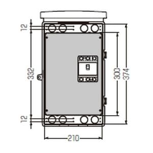 未来工業 ウオルボックス プラスチック製防雨スイッチボックス 屋根一体型 《タテ型》 ミルキーホワイト ウオルボックス プラスチック製防雨スイッチボックス 屋根一体型 《タテ型》 ミルキーホワイト WB-4DM 画像5