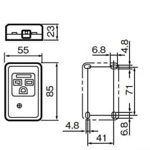 パナソニック 《リファインシリーズ》 15A・20A兼用露出アースターミナル付接地コンセント 20A 250V 適用電線:φ2、φ2.6 《リファインシリーズ》 15A・20A兼用露出アースターミナル付接地コンセント 20A 250V 適用電線:Φ2、Φ2.6 WKS294 画像2