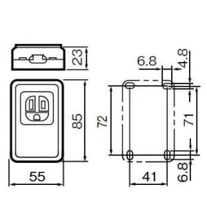 パナソニック 【限定特価】《リファインシリーズ》 露出アースターミナル付接地コンセント 15A 125V 適用電線:φ1.6、φ2 《リファインシリーズ》 露出アースターミナル付接地コンセント 15A 125V 適用電線:Φ1.6、Φ2 WKS214 画像2