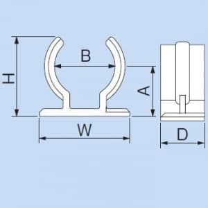 因幡電工 【限定特価】給水・給湯用配管化粧カバー 屋内用 《リフォームダクトJD》 パイプホルダー 給水・給湯用配管化粧カバー 屋内用 《リフォームダクトJD》 パイプホルダー JH-16J 画像3