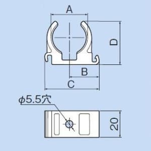 因幡電工 【限定特価】連結サドル 適合サヤパイプ:IS-16-B/IS-16-P 連結サドル 適合サヤパイプ:IS-16-B/IS-16-P ISC-16 画像3