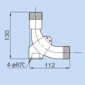 因幡電工 床立上げジョイント 適合サヤパイプ:IS-22-B/IS-22-P 床立上げジョイント 適合サヤパイプ:IS-22-B/IS-22-P MYJ-22 画像3