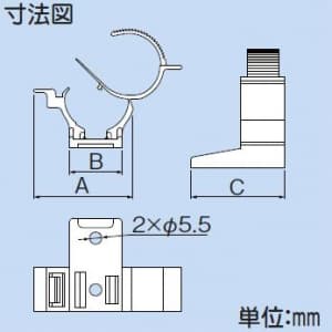 因幡電工 【在庫限り】ワンタッチサドル 配管固定用サドル 適合管外径:φ30〜38 【数量限定特価】【在庫限り】ワンタッチサドル 配管固定用サドル 適合管外径:φ30〜38 CS-3038 画像2