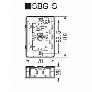SBG-S (未来工業)｜スライドボックス(未来工業製)｜電気配管｜電材堂