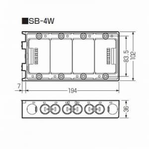 スライドボックス(20個入) SB-4W-