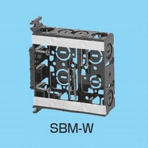 未来工業 【限定特価】耳付スライドボックス アルミ箔付 2ヶ用 SBM-W