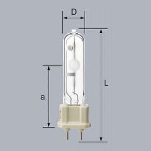 【生産完了品】高演色セラミックメタルハライドランプ NDL(4200K)タイプ 透明形 35W G12口金 HCI-T35W/NDL/PB/N