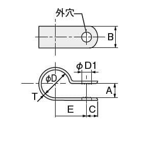 ヘラマンタイトン ナイロンクリップ 標準グレード 屋内用 乳白 固定時の内径φ10.5mm 100個入 ナイロンクリップ 標準グレード 屋内用 乳白 固定時の内径φ10.5mm 100個入 AB-7N 画像3