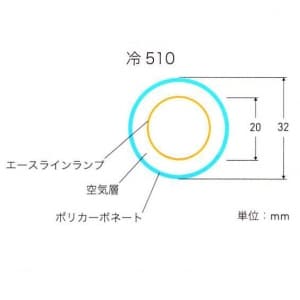 DNライティング 【生産完了品】【受注生産品】【ケース販売特価 25本セット】コールドケースランプ 冷510 T6 ランプ長:999mm 白色 色温度:4200K 【受注生産品】【ケース販売特価 25本セット】コールドケースランプ 冷510 T6 ランプ長:999mm 白色 色温度:4200K FLR42T6Wレイ510_set 画像3