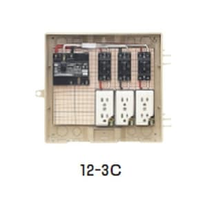 未来工業 屋外電力用仮設ボックス 漏電しゃ断器・分岐ブレーカ・コンセント内蔵 ELB組込品 屋外電力用仮設ボックス 漏電しゃ断器・分岐ブレーカ・コンセント内蔵 ELB組込品 12-3C 画像2