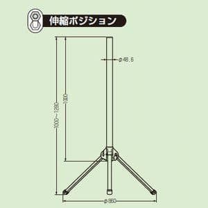 KST-TS1 (未来工業)｜仮設単管スタンド｜ウオルボックス｜電材堂【公式】