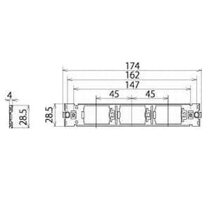 明工社 【限定特価】ML家具・機器用取付金具 3コ用 ML家具・機器用取付金具 3コ用 ML1523 画像2