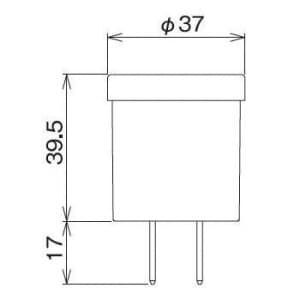 明工社 【限定特価】ソケットアダプターB形 E26口金 6A 125V ソケットアダプターB形 E26口金 6A 125V MR2015 画像2