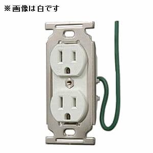 明工社 医用接地埋込ダブルコンセント 白 15A 125V 医用接地埋込ダブルコンセント 白 15A 125V ME2851