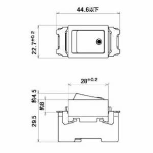 明工社 MLタンブラスイッチ 片切 15A 300V  ML1111W 画像2