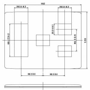 明工社 【生産完了品】MLエレガントプレート 6コ用 (3+1+2) MLD1036-312