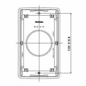 明工社 MLエレガントプレート 1コ用コンセント φ41.5 MLエレガントプレート 1コ用コンセント φ41.5 MLE1015 画像2