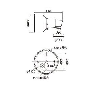 岩崎電気 アイ ランプホルダ フランジタイプ 防雨形 リード線0.2m付 適合ランプ:270W〜450W E39口金 ホワイト アイ ランプホルダ フランジタイプ 防雨形 リード線0.2m付 適合ランプ:270W〜450W E39口金 ホワイト S00F-F/W 画像2