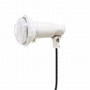【生産完了品】HK形 アイ ランプホルダ アーム取付タイプ 防雨形 リード線1.8m付 適合ランプ:反射形水銀ランプ 100W E26口金 ホワイト  HK0/W-L14