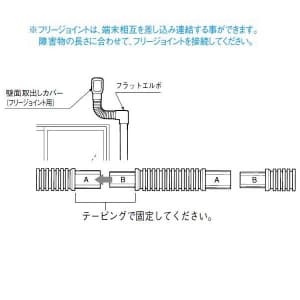 パナソニック 《スッキリダクト》 フリージョイント 80型 長さ:1000mm ブラック 《スッキリダクト》 フリージョイント 80型 長さ:1000mm ブラック DAS39801B 画像3