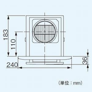 FY-17CA6-W (パナソニック)｜パナソニック製｜換気扇｜電材堂【公式】