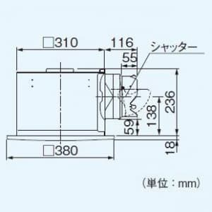 パナソニック電工 Panasonic FY-32BK7H 天井埋込形換気扇 FY32BK7H 天