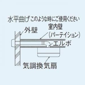 パナソニック 気調・熱交換形換気扇 専用部材 2層管用エルボ 水平曲げ用 自己消化性発泡スチロール製 気調・熱交換形換気扇 専用部材 2層管用エルボ 水平曲げ用 自己消化性発泡スチロール製 FY-ETH04 画像3