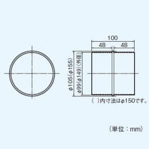 FY-PIT04 (パナソニック)｜ダクト部材｜換気扇｜電材堂【公式】