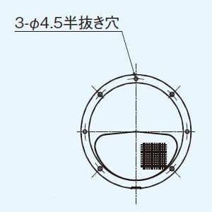 パナソニック 丸形パイプフード アルミ製 防虫網付 φ200用 丸形パイプフード アルミ製 防虫網付 φ200用 FY-MNA081 画像2