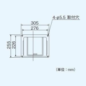 パナソニック 屋根裏・床下換気・サニタリー用換気扇 専用部材 屋外フード 樹脂製 適用機種:FY-20BAA2 屋根裏・床下換気・サニタリー用換気扇 専用部材 屋外フード 樹脂製 適用機種:FY-20BAA2 FY-22H 画像2