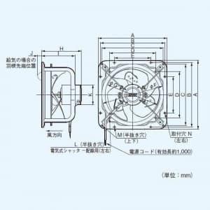 FY-45GTV3 (パナソニック)｜産業用有圧換気扇｜換気扇｜電材堂【公式】