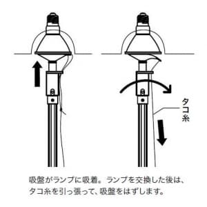 ジェフコム キャッチヘッド ダイクロハロゲン用吸盤 キャッチヘッド ダイクロハロゲン用吸盤 DLC-CH-SC 画像2