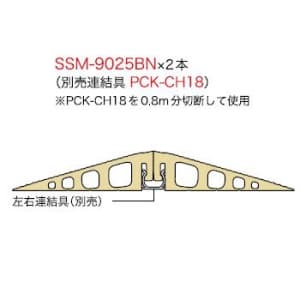 SSM-9025BN (ジェフコム)｜段差用モール（室内用）｜モール・ダクト