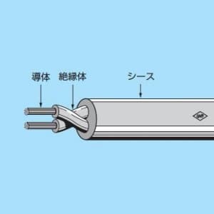 フジクラダイヤケーブル EM-CEE エコケーブル 8.0sq 2c 80m 1巻 600V