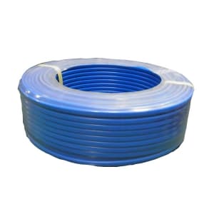 カラーVVFケーブル 600Vビニル絶縁ビニルシースケーブル平形 1.6mm 3心 100m巻 青 VVF1.6×3C×100mアオ