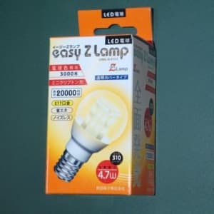 前田硝子 【販売終了】LED電球 《easyZ Lamp》 ミニクリプトン形 全面発光タイプ ガラス色:クリア 25W形相当 全光束310lm 電球色相当 E17口金 LDA5L・G・E17・C