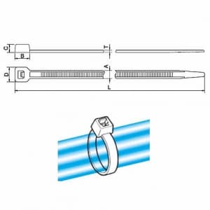 T50L-BLU (ヘラマンタイトン)｜カラータイプ｜電気材料・消耗材｜電材