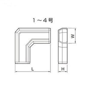 マサル工業 マガリ 3号 ホワイト 《ニュー・エフモール 付属品》 マガリ 3号 ホワイト 《ニュー・エフモール 付属品》 SFMM32 画像3