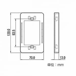 マサル工業 コンセント用引出フレーム 1個用 ブラウン 《ニュー・エフモール 付属品》 コンセント用引出フレーム 1個用 ブラウン 《ニュー・エフモール 付属品》 SFBK16 画像3