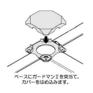 マサル工業 【限定特価】【限定特価】ブンキ 5号 ミルキーホワイト 《床面用配線モール ガードマン&#8545; 付属品》 ブンキ 5号 ミルキーホワイト 《床面用配線モール ガードマン? 付属品》 GAB53 画像4