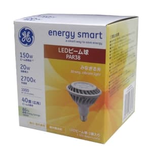 GE 【生産完了品】LED電球 調光器対応 ビームランプ形 150W相当 PAR38形 ビーム角40°(広角) 電球色相当 E26口金 68974