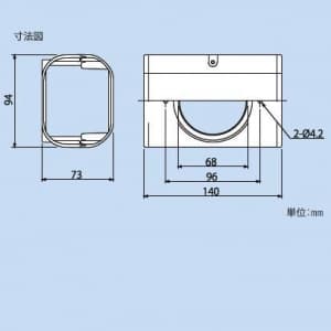 因幡電工 スリムダクトLD 分岐ジョイント LD-90用 壁面取り出し用 ブラック スリムダクトLD 分岐ジョイント LD-90用 壁面取り出し用 ブラック LDJA-90-K 画像2