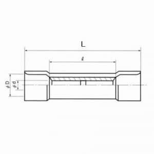 TMVB-5.5-CLR (ニチフ)｜銅線用 絶縁被覆付圧着スリーブ｜電気材料