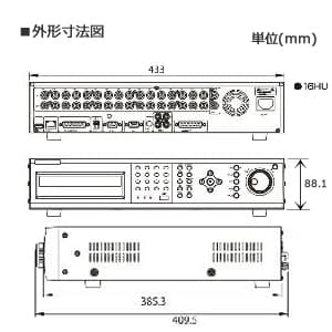 コロナ電業 【生産完了品】《ALIVIO》16チャンネルネットワークデジタルビデオレコーダー 《ALIVIO》16チャンネルネットワークデジタルビデオレコーダー TDVW-16HU 画像2