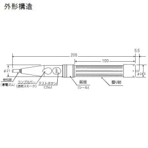 長谷川電機工業 音響発光式検電器 高低圧 交流専用 AC80V〜7000V 音響発光式検電器 高低圧 交流専用 AC80V〜7000V HSE-7T1 画像2