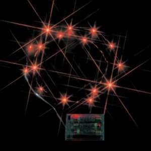 ジェフコム LEDミニストリングライト 電池式 赤 STM-G01R