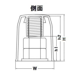 マサル工業 【限定特価】ボルト用保護カバー 22型 グレー ボルト用保護カバー 22型 グレー BHC221 画像5