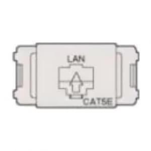 エスケイ工機 RJ-45ジャック コスモシリーズワイド21用シャッター付 LAN/CAT5e文字有り JJタイプ 10個入 RJ-45ジャック コスモシリーズワイド21用シャッター付 LAN/CAT5e文字有り JJタイプ 3014A-JJ8-C5AB-S 画像2