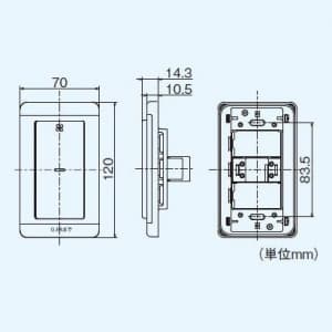 三菱 コントロールスイッチ ワイドタイプ ランプ点灯付 定格4A AC300V コントロールスイッチ ワイドタイプ ランプ点灯付 定格4A AC300V P-12SW2 画像2